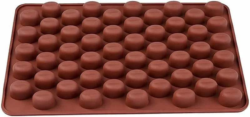 Selecto Bake 55 Mini molde de silicona para granos de café, utensilios para hornear, chocolate, pastelería, decoración, hielo, caramelo, mantequilla, gelatina, molde casero — Hogar y cocina
