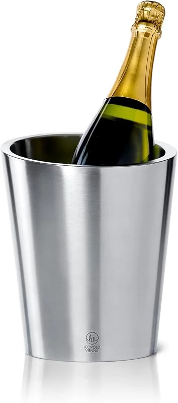 Leopold Vienna Enfriador de champán, Acero Inoxidable 304 (LV223000) — Vino y mesa festiva