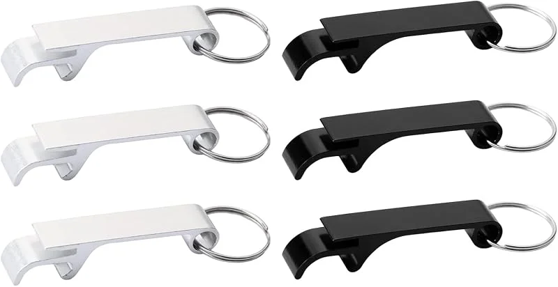 POXIAOER 6 Piezas Abrebotellas para Botella de Cerveza, Aluminio Abridor de Botella — Vino y mesa festiva