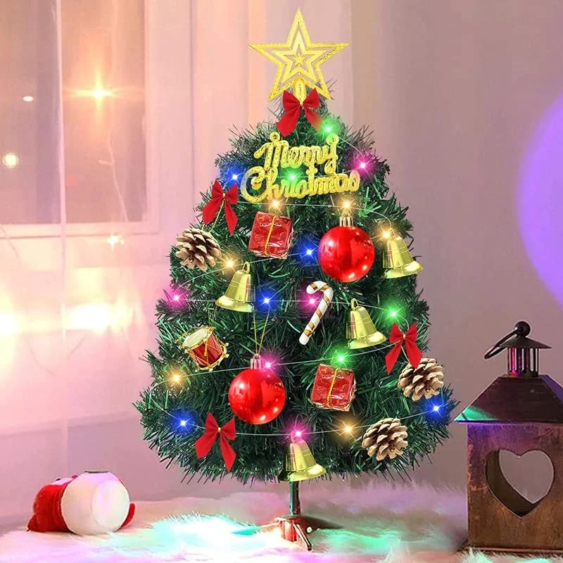 TaimeiMao Mini Árboles De Navidad 30cm, Navidad Artificial con Luces LED — Adviento y mesa