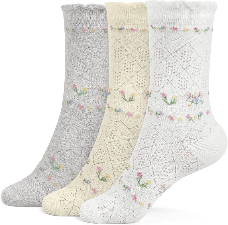 Visita la tienda de Queenshin Calcetines Algodón de Encaje Con Volantes Mujer Malla Finos de Verano — Decoracion Navidad