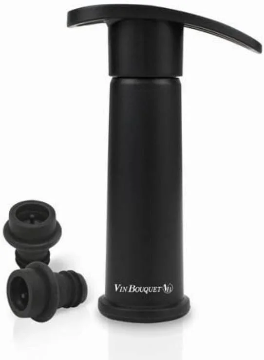 Visita la tienda de VB VIN BOUQUET Vin Bouquet FIC 077 - Bomba de Vacío Manual Negra para Vino, Tapón de Botella con Vacío — Vino y mesa festiva