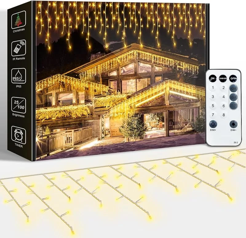Visita la tienda de ARKOCHIC 30M Cortina Luces Navidad Exterior, LED Luzes Natal Exterior Blanco Cálido