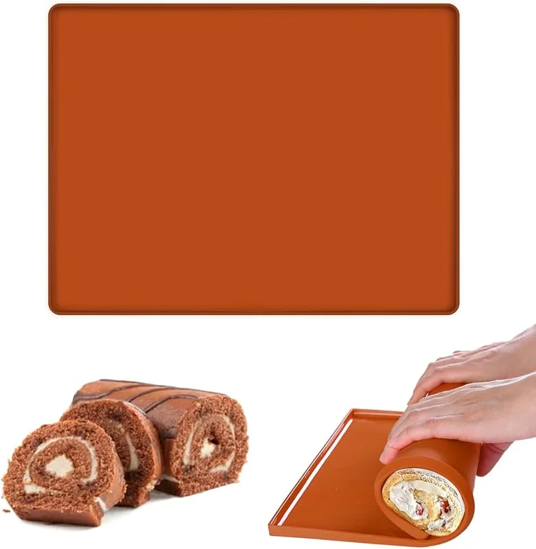 PetGlimmer Bandeja Silicona con Borde, Rollo Suizo Alfombrilla de Silicona, 30 X 40 cm — Hogar y cocina