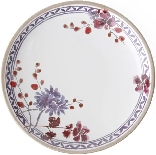 Villeroy & Boch Artesano Provençal Lavendel Plato de Desayuno, Porcelana Premium, Blanco, Colorido, 22cm — Hogar y cocina