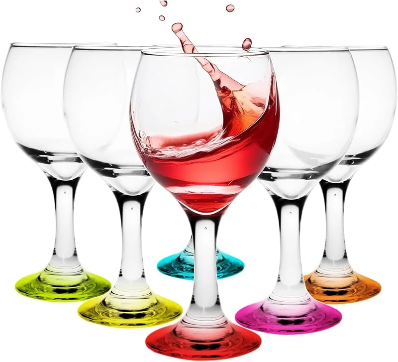 Visita la tienda de Glasmark KROSNO 1992 Glasmark Krosno Set De Copas De Pie 6X220Ml Copa De Pie Vino Copa Vino Tinto Copas De Vino Blanco Lavables En Lavavajillas — Vino y mesa festiva