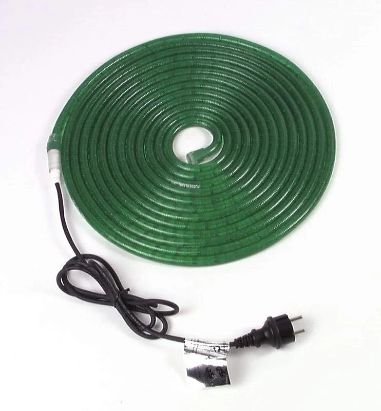 Eurolite 505106030 RL1 - Tubo de goma luminoso, 9 m, 230 V, color verde — Luces Navidad