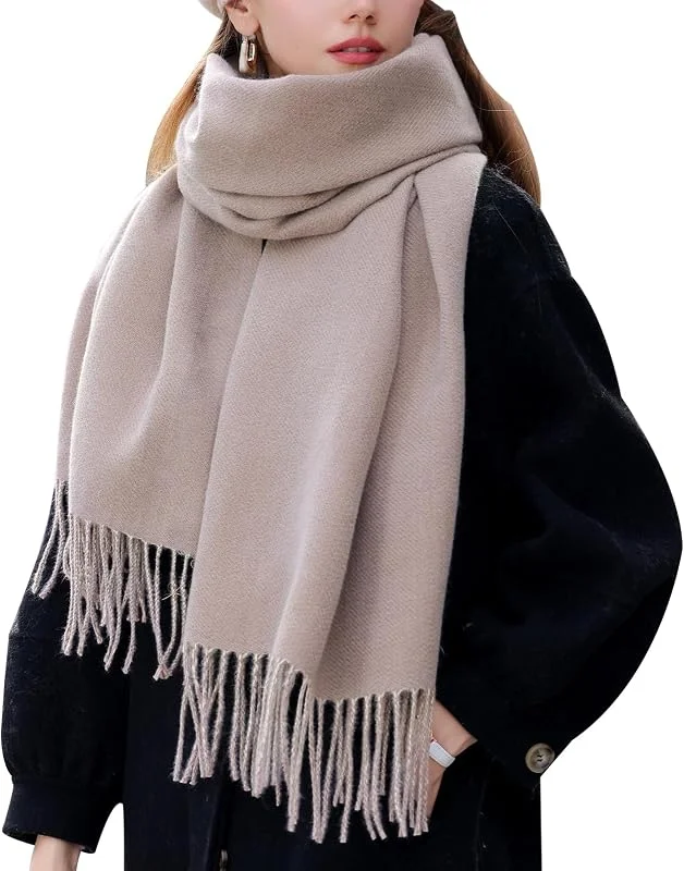 Enwokran Cachemira Súper Suave para Mujer Bufandas Reversibles Cálidas Acogedoras Múltiples Colores Gran Tamaño Usar Como Chal Envolver Cubrir para Otoño e Invierno para Bodas Regalos — Ropa Navidad
