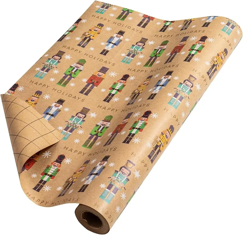 Visita la tienda de RUSPEPA RUSPEPA Papel de, Rollo Jumbo Papel Kraft - Diseño de Soldado Nussknacker para Envoltura de - 43, 2 cm x 10 m — Envoltorio regalo