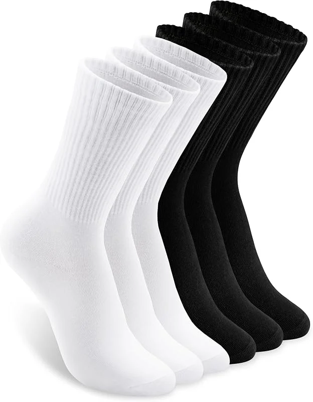 COZYOFFI Calcetines blancos para mujer: longitud media alta para botas, tenis, mocasines — Decoracion Navidad