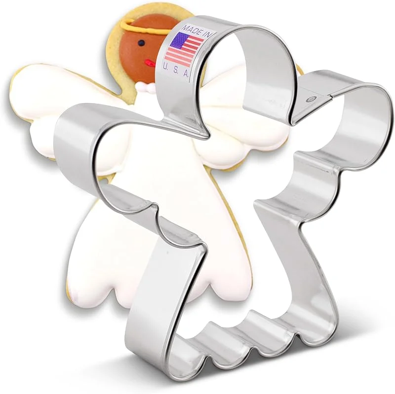Visita la tienda de Ann Clark Cookie Cutters Ann Clark - Cortador de galletas de ángel, 3-3, 4 pulgadas, fabricado en — Hogar y cocina