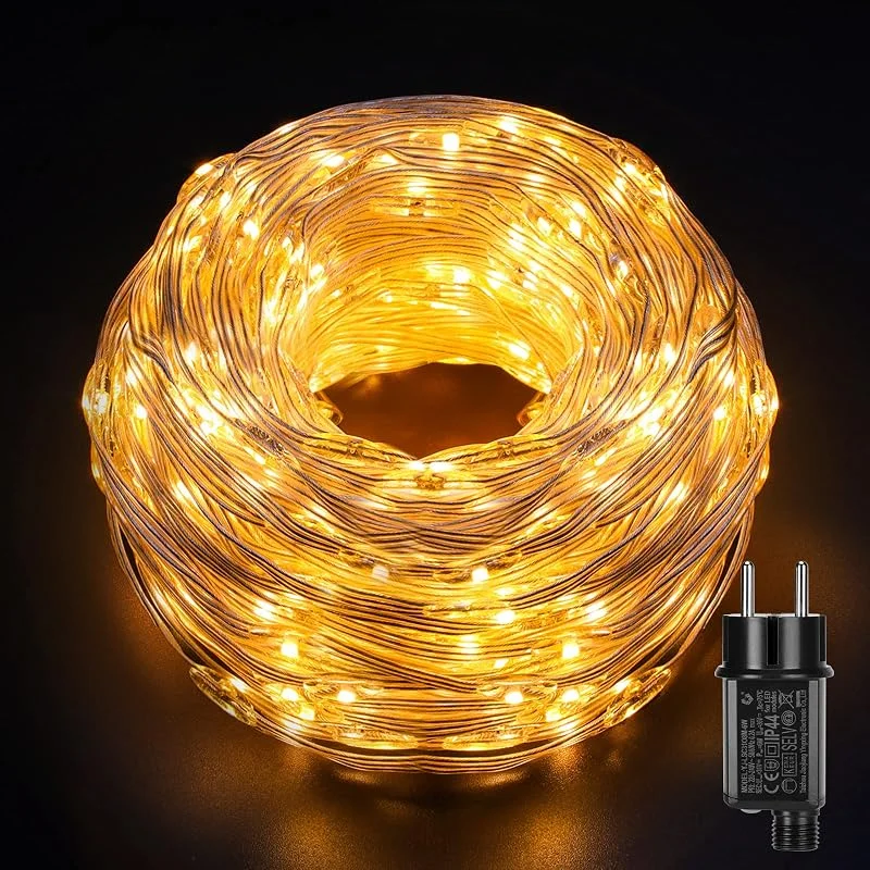 Visita la tienda de GlobaLink GlobaLink Tubo LED Navidad Exterior 500LEDs 25M-Blanco Cálido — Luces Navidad