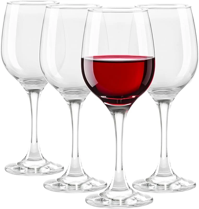 Visita la tienda de Glasmark KROSNO 1992 Glasmark KROSNO 1992 Juego de 4 copas de vino, 250 ml, copas de vino blanco, copas de vino tinto, copa de vino, postre, cóctel, vasos de agua, apto para lavavajillas — Vino y mesa festiva