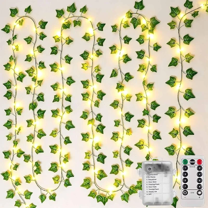 Visita la tienda de Cozymeow Cozymeow Guirnalda Luces Exterior 10M 100 LED Luces de Hiedra Artificia — Luces Navidad