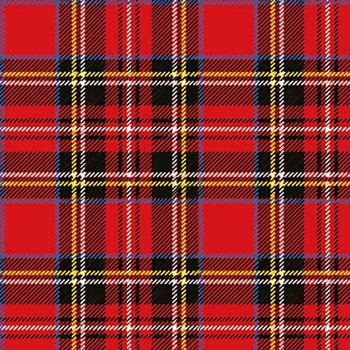 Serviettenshop 20 servilletas de cuadros escoceses rojos como decoración de mesa para todas las celebraciones, 33 x 33 cm — Adviento y mesa