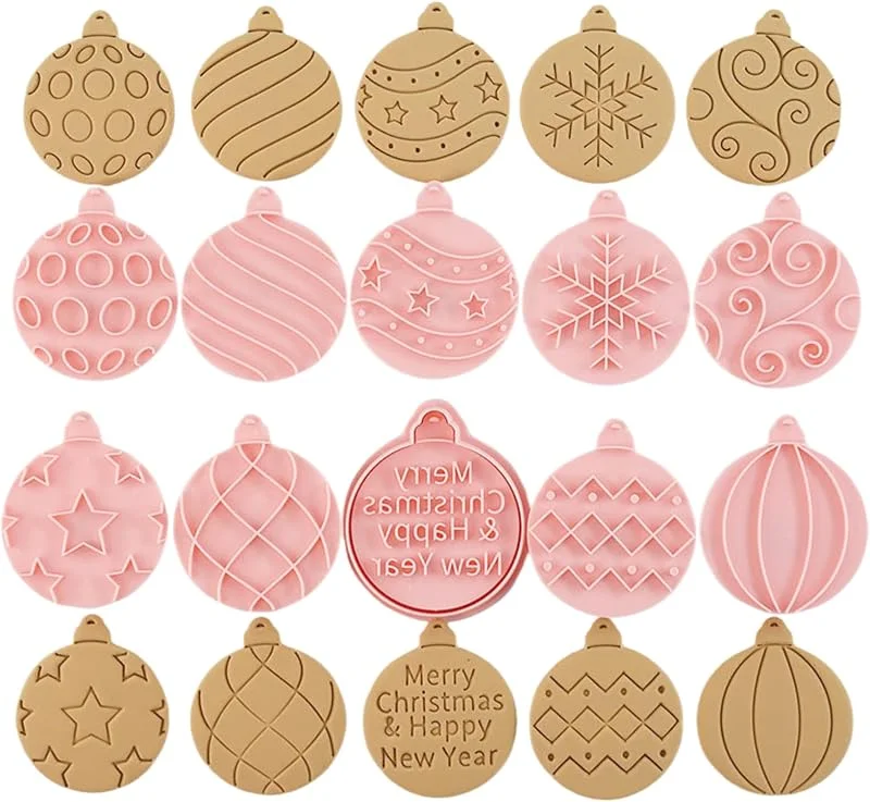 PTaizjjz 10 cortadores de galletas de Navidad, cortadores de galletas de Navidad, cortadores de galletas de Navidad, sello de galletas de Navidad para hornear galletas de Navidad, decoraciones de — Hogar y cocina