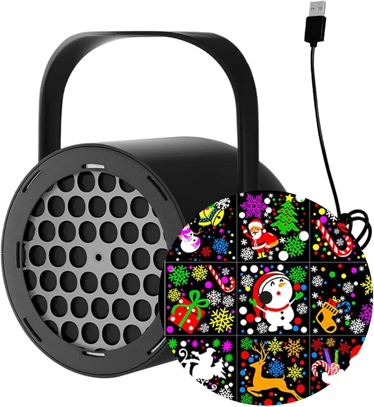 Generic Proyector de luces de Navidad para exteriores, lámpara LED de copo de nieve, lámpara de vacaciones al aire libre, diseño impermeable, perfecto para jardín, patio, porche, pared, techo, dormitorio — Luces Navidad