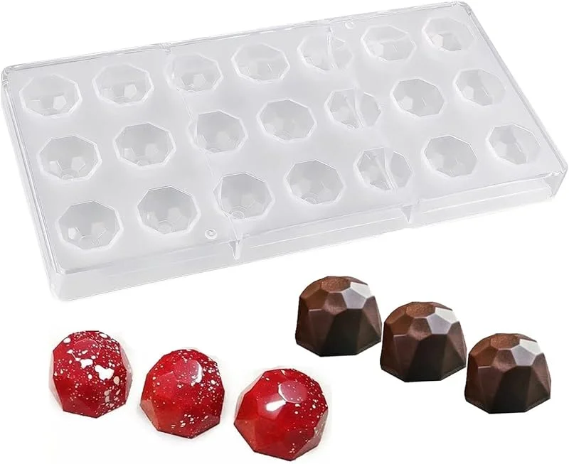Mlczwt 1 Pieza Molde Bombones, Moldes de Plástico para Caramelos, Moldes de Chocolate de Policarbonato, Molde para Bombones de Chocolate, para Pastelería, Caramelos — Hogar y cocina