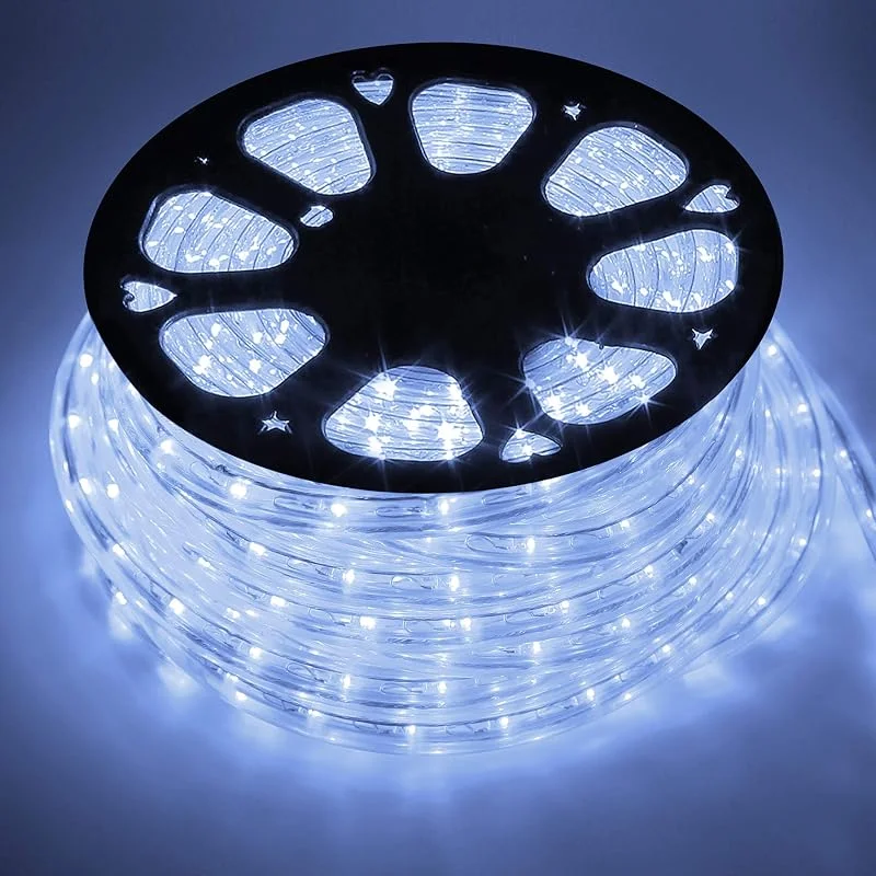 Forever Speed COCOMIA 50M Tubo de LED Manguera, LED de Tira de Manguera Exterior e Interior Blanco Frío, Tiras LED Manguera para Decoración e Iluminación Halloween, Boda, Fiesta, Navidad — Luces Navidad