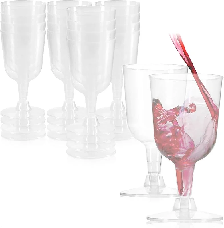 Visita la tienda de com-four com-four® 16x Copas de vino reutilizables, Copas de vino de plástico — Vino y mesa festiva