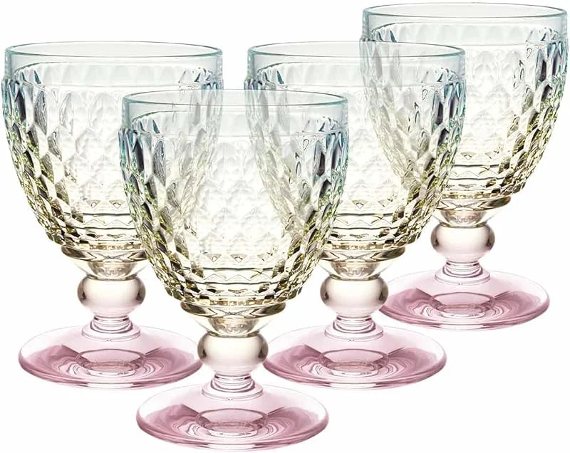 Visita la tienda de Villeroy & Boch Villeroy & Boch Boston Pearl - Juego de 4 copas de vino blanco, multicolor, aptas para lavavajillas, para vino blanco, cristal de colores, cristal — Vino y mesa festiva