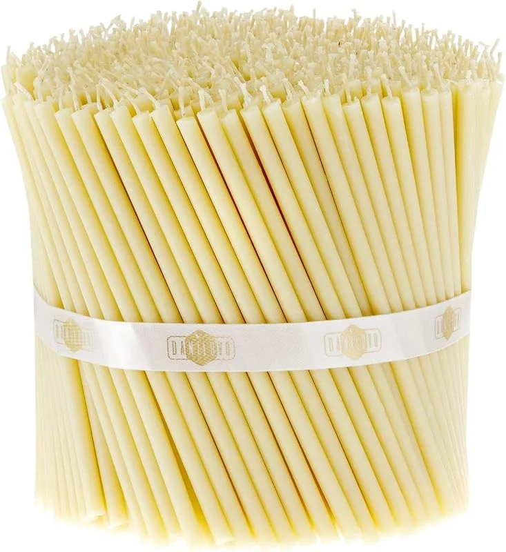 Visita la tienda de Danilovo Danilovo 100 Velas Blancas de Cera de Abeja – Velas ortopédicas para oración, rituales, decoración de Mesa de Boda – no tóxicas, sin hollín – antigoteo, N140, Altura: 15 cm, diámetro: 5 mm — Cena a la luz de velas