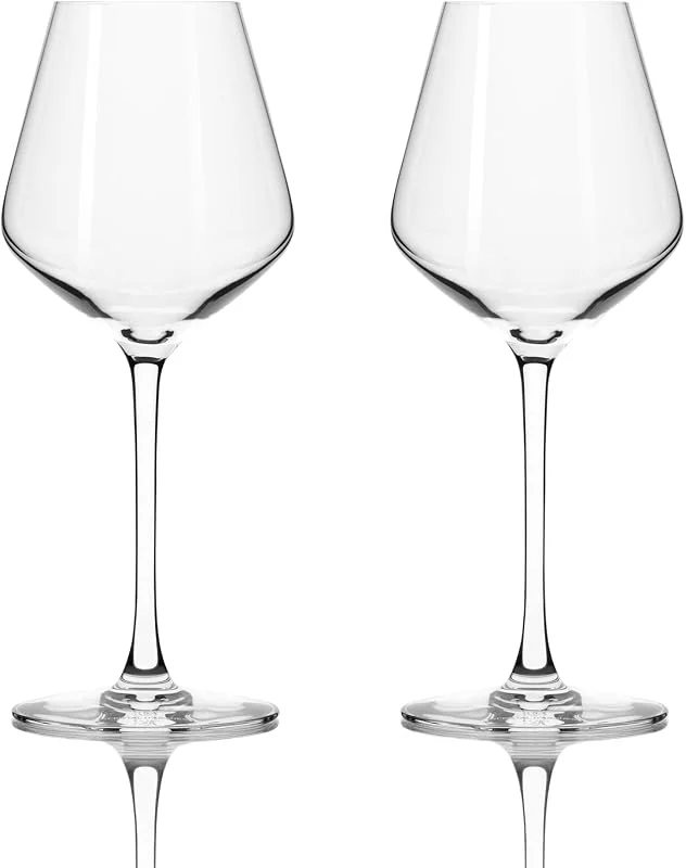 Cristal D'arques Ultime - Juego de 2 copas de vino blanco de 380 ml, elegantes y ligeras, aptas para lavavajillas, diseño francés atemporal para uso diario — Vino y mesa festiva
