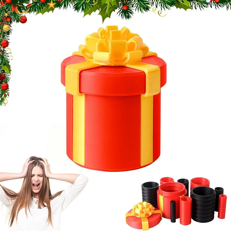 lunule Caja de Regalo Molesta con Tornillos – Caja Sorpresa 3D Impresa con Sistema de Almacenamiento Giratorio, Mystery Box, Caja Broma Dinero o Pequeñas Sorpresas Es Ideal para cumpleaños Navidad — Envoltorio regalo