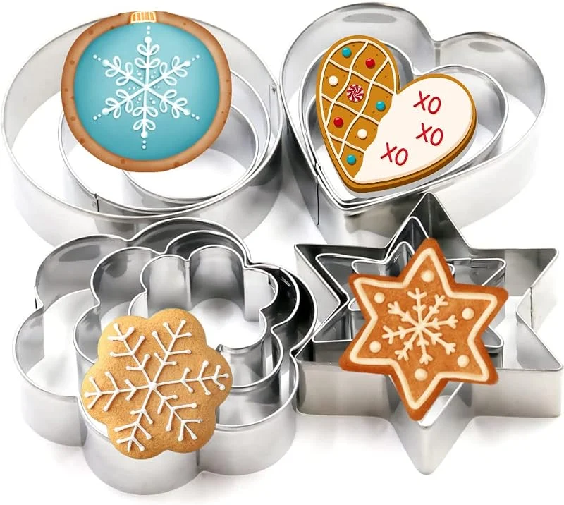 Visita la tienda de TRIXES TRIXES 12 Cortadores Galletas Navidad Acero — Hogar y cocina