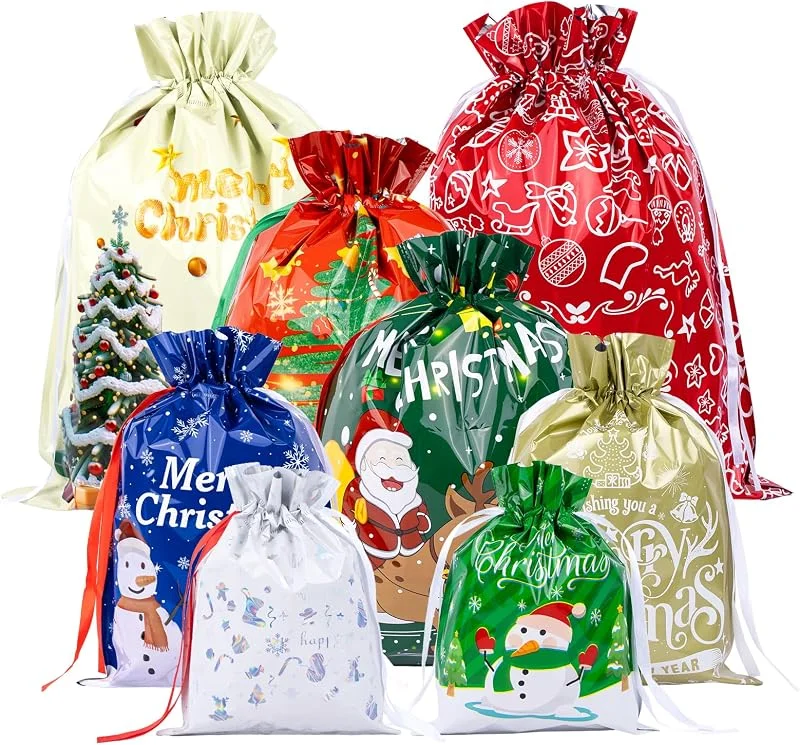 Visita la tienda de G2PLUS G2PLUS 20 Bolsas de Regalo Navideñas, Bolsas Grandes con Feliz Navidad — Envoltorio regalo