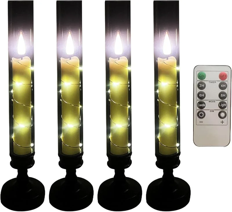 Generic Velas Sin Llama De Mesa Romántico Para Decoración Del Hogar — Cena a la luz de velas