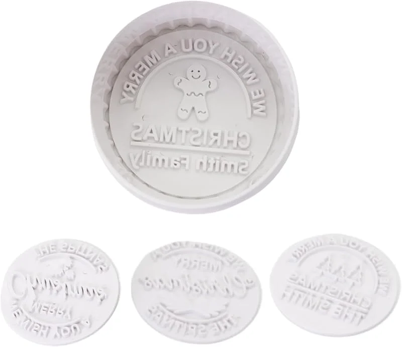 Genérico Sello Para Galletas De Navidad 4 Piezas Reutilizables Lisas Antiadherentes — Hogar y cocina