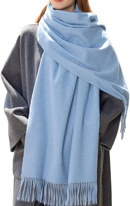 FULOOE Bufandas Mujer Invierno Estolas Elegantes Fulares Moda Larga Grandes Chale — Ropa Navidad