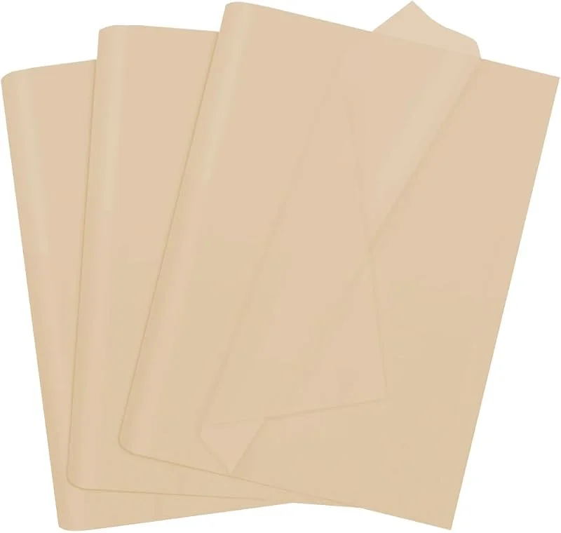 HJYODY 100 hojas de papel de seda Kraft, 35 x 50 cm, papel de seda para envolver regalos, para Navidad, flores, manualidades, bricolaje, cumpleaños, boda, regalo, decoración — Envoltorio regalo