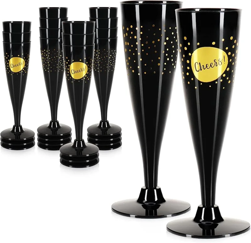 Visita la tienda de com-four com-four® 16x Copas reutilizables para fiestas, campamentos y viajes — Vino y mesa festiva