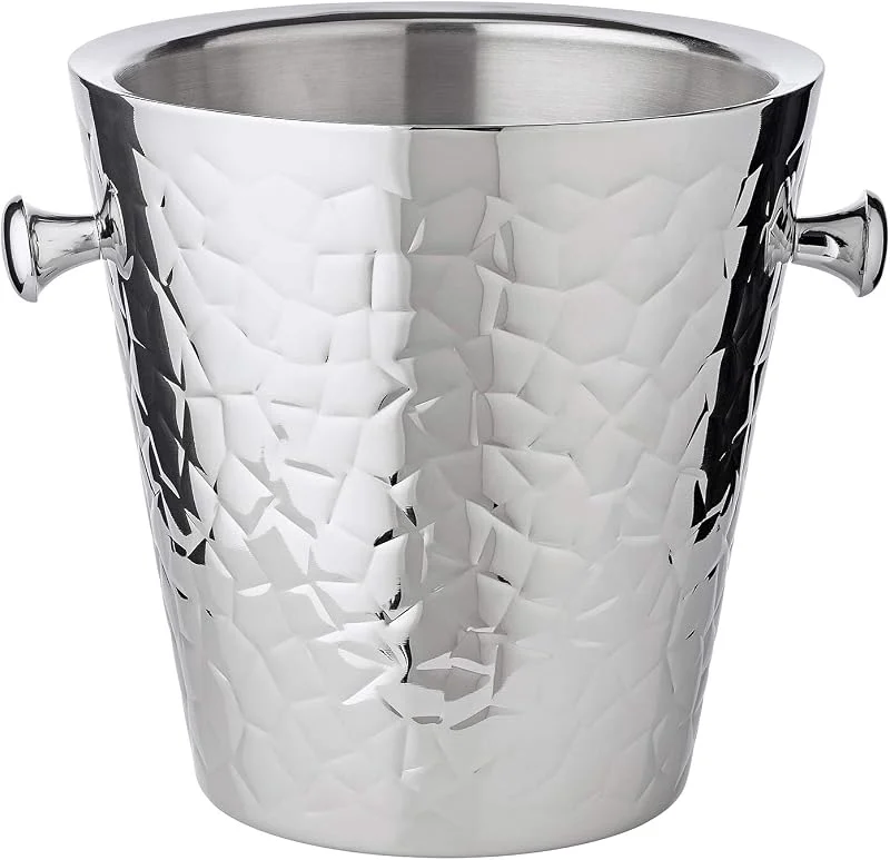 Visita la tienda de EDZARD EDZARD Champanera Capri (H 23 cm, Ø 22 cm), decorada, acero inoxidable — Vino y mesa festiva