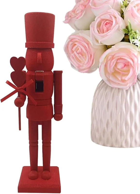 Générique Genérico Pequeñas Figuras de Cascanueces Soldado 36 cm Decoración de Madera — Decoracion Navidad