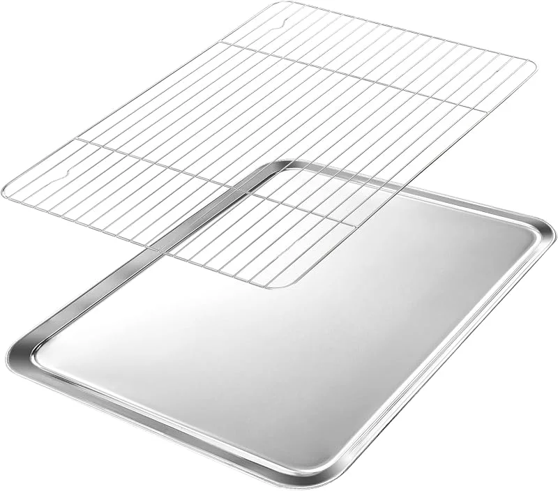 Visita la tienda de VINATO VINATO Bandeja Horno con Rejilla 40, 5x30, 5 cm, Inox, Lavavajillas — Hogar y cocina