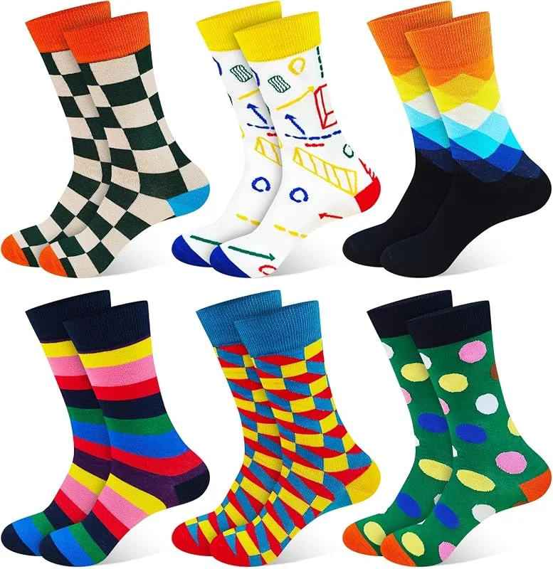Visita la tienda de Soleeya 6 Pares Calcetines Divertidos Hombre Mujer Calcetines Dibujos 37-44 — Decoracion Navidad