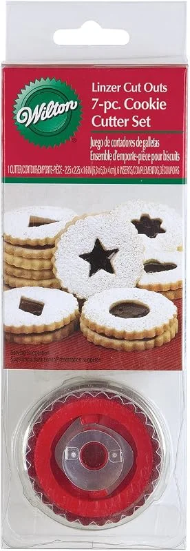 Wilton Linzer Cookie Cutter Set Cortadores, Navidad, Set, 7 — Hogar y cocina