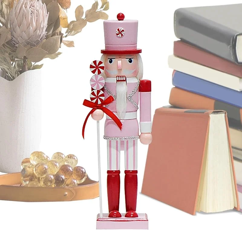 Generic Figura de soldado de cascanueces de Navidad, 38 cm, decoración navideña — Decoracion Navidad