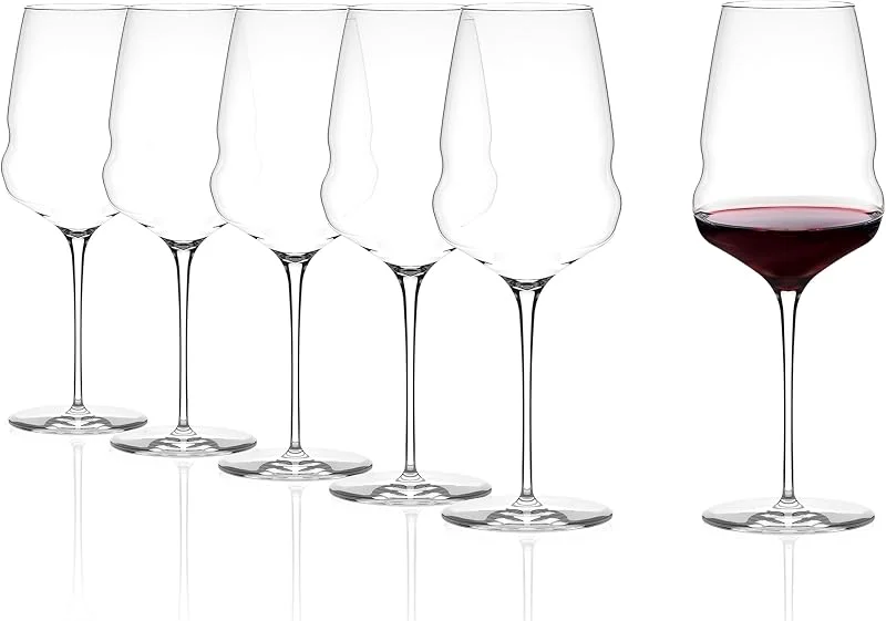 Stölzle Lausitz Cocoon Copas de Vino Tinto de Cristal 610 ml, Set de 6 — Vino y mesa festiva