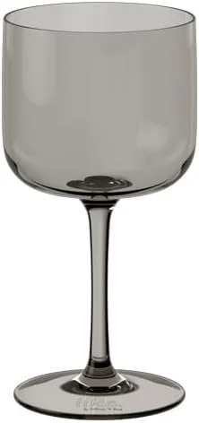Visita la tienda de like. by Villeroy & Boch like. by Villeroy & Boch - Like Glass Smoke copas para vino, set de 2 piezas Gris, copas para vino blanco y tinto, copas con tallo, copas de cristal, aptas para lavavajillas — Vino y mesa festiva