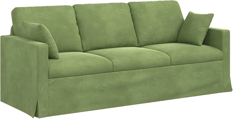 Visita la tienda de vidaXL vidaXL Sofá Verde Claro 198 x 78 x 80 cm Terciopelo — Decoracion Navidad