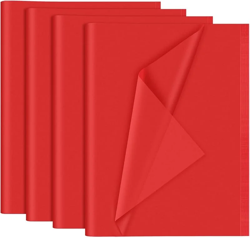 Visita la tienda de NEBURORA NEBURORA 120 hojas de papel de seda rojo de 35 x 50 cm, envoltura de Navidad a granel para bolsas de regalo, embalaje, relleno floral, manualidades, cumpleaños, boda, decoración de San Valentín (rojo — Decoracion Navidad