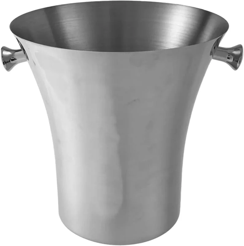 TLMDXTEU Cubiteras de Acero Inoxidable Cubo de Hielo Creative Champagne Bucket Fiesta Vino Cubo para Fiestas en Bares de Cócteles — Vino y mesa festiva