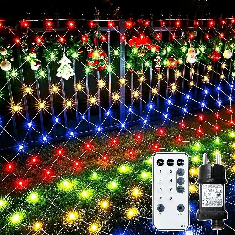 Visita la tienda de ARKOCHIC Luces Navidad Exterior 3x2m, 300 LED Red de Luces Exterior Multicolor
