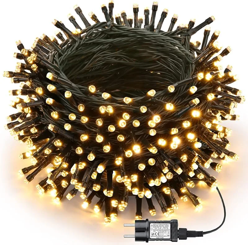 Visita la tienda de Joomer Joomer Luces de Navidad Exterior Enchufe 40M 400 LED Blanco Cálido — Luces Navidad