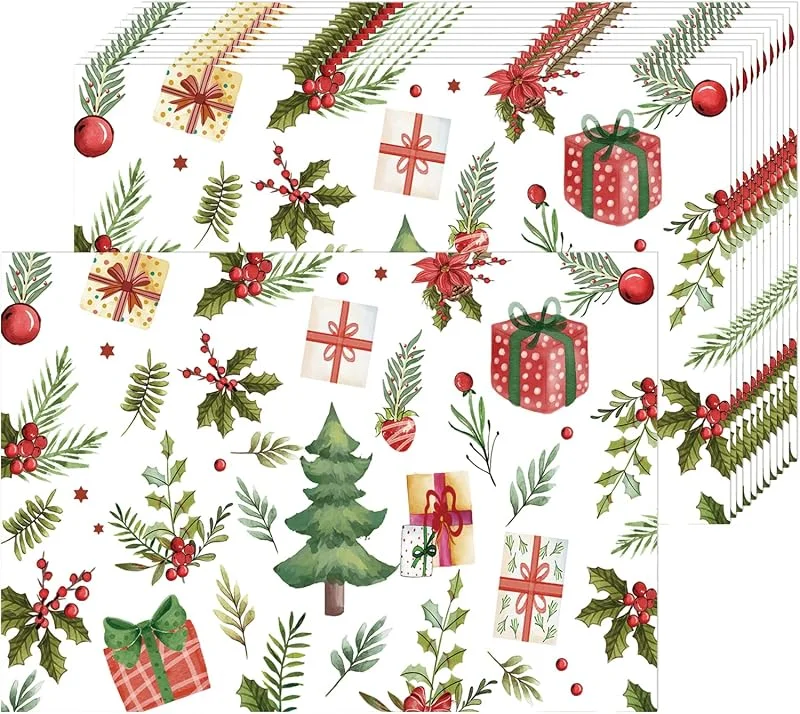 Visita la tienda de Ysound 50 manteles individuales de papel navideños — Hogar y cocina