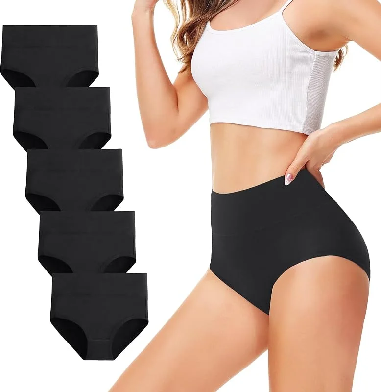 Visita la tienda de TUUHAW Bragas Mujer Cintura Alta Algodon Pack de 5 — Ropa Navidad